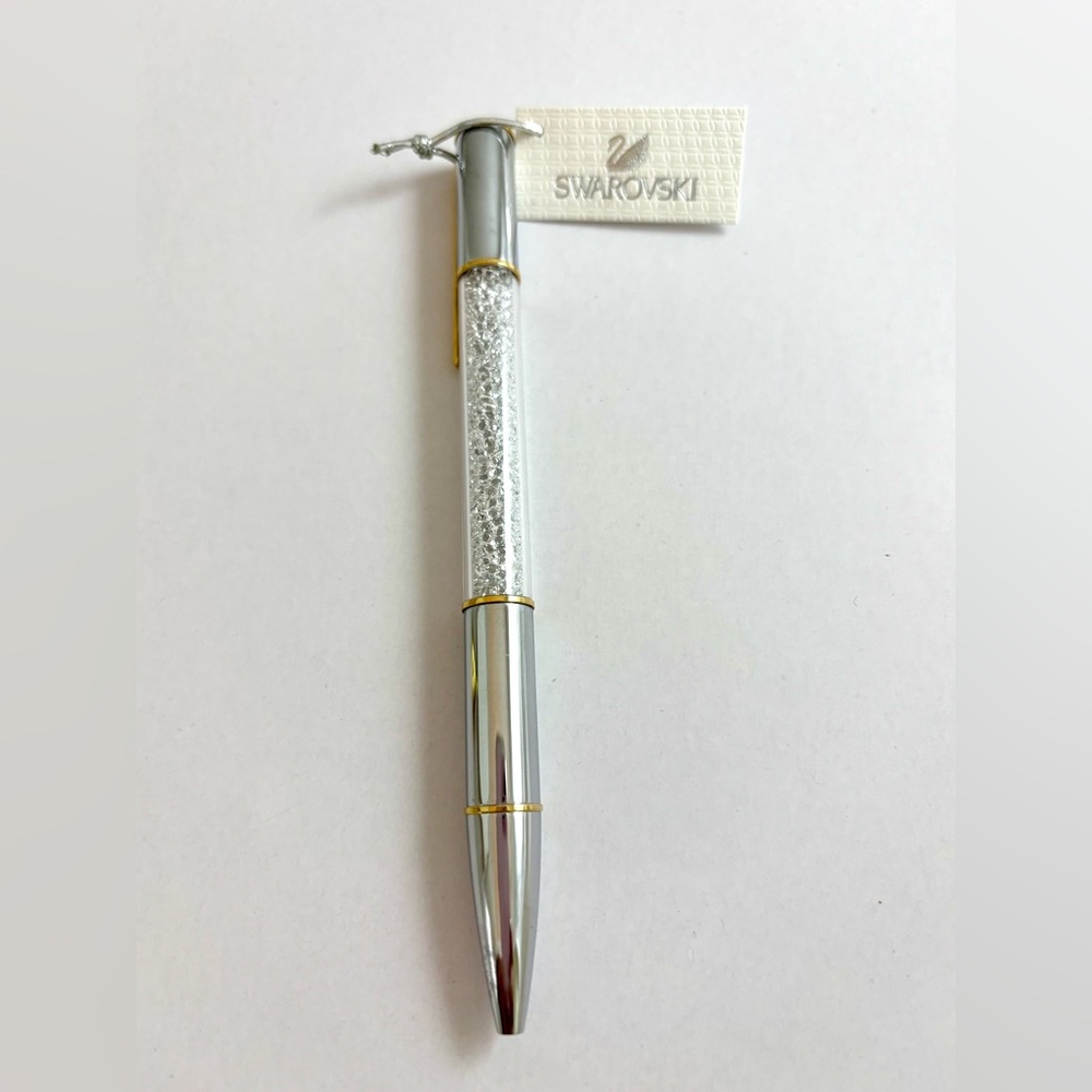 Swarovski Silver and Gold tone Crystal Crystalline Lustre Pen Writing Instrument